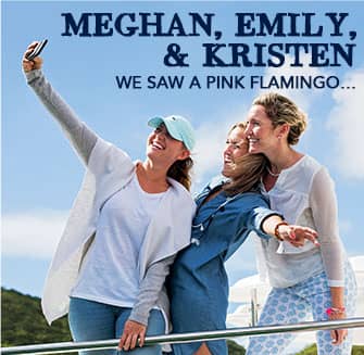 Meghan, Emily, & Kristen: We Saw a Pink Flamingo...